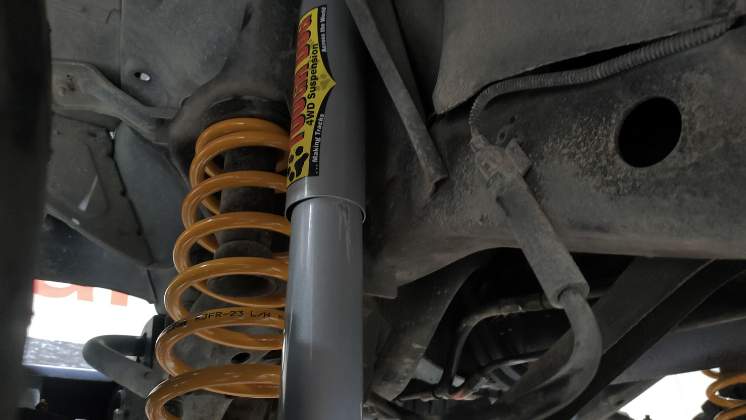 Suspensión Jeep Wrangler.