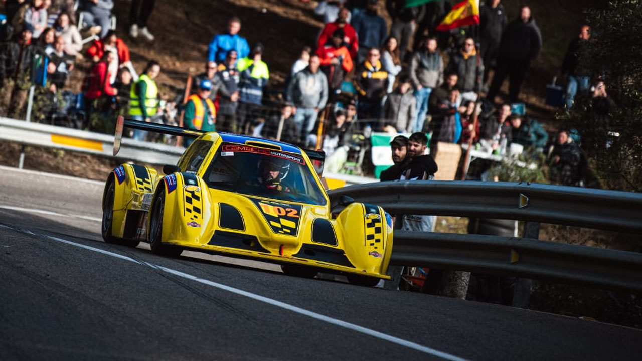 Salvador España vencedor en monoplazas en la Subida a Trassierra 2025.